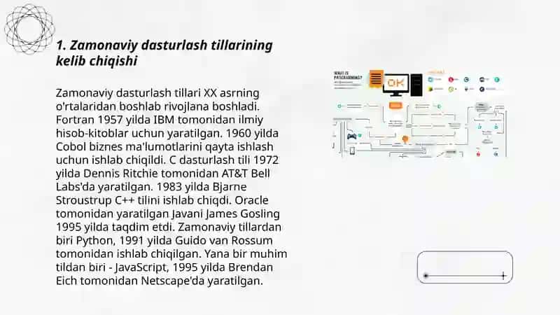 Zamonaviy dasturlash tillarining tahlili 3