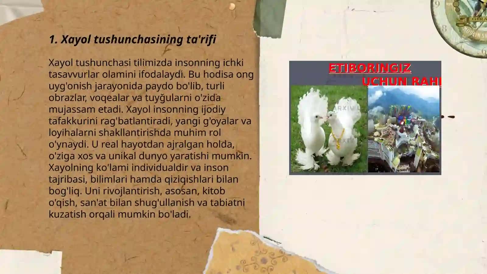 Xayol haqida tushuncha 3