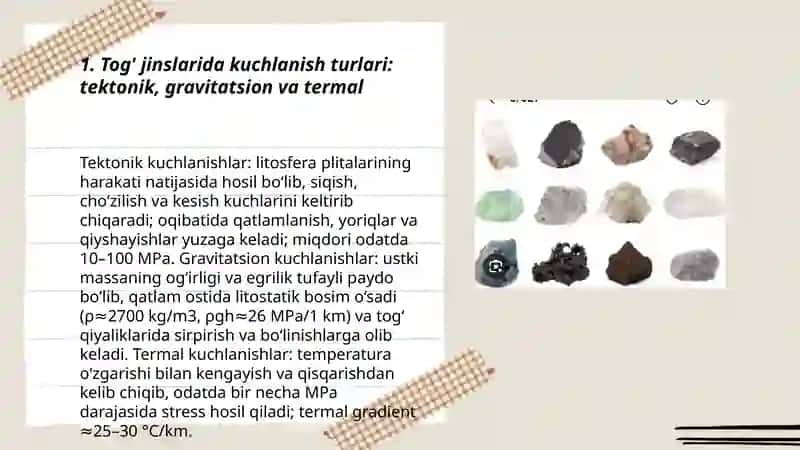 Tog' jinslarida kuchlanish va defarmatsiya 3