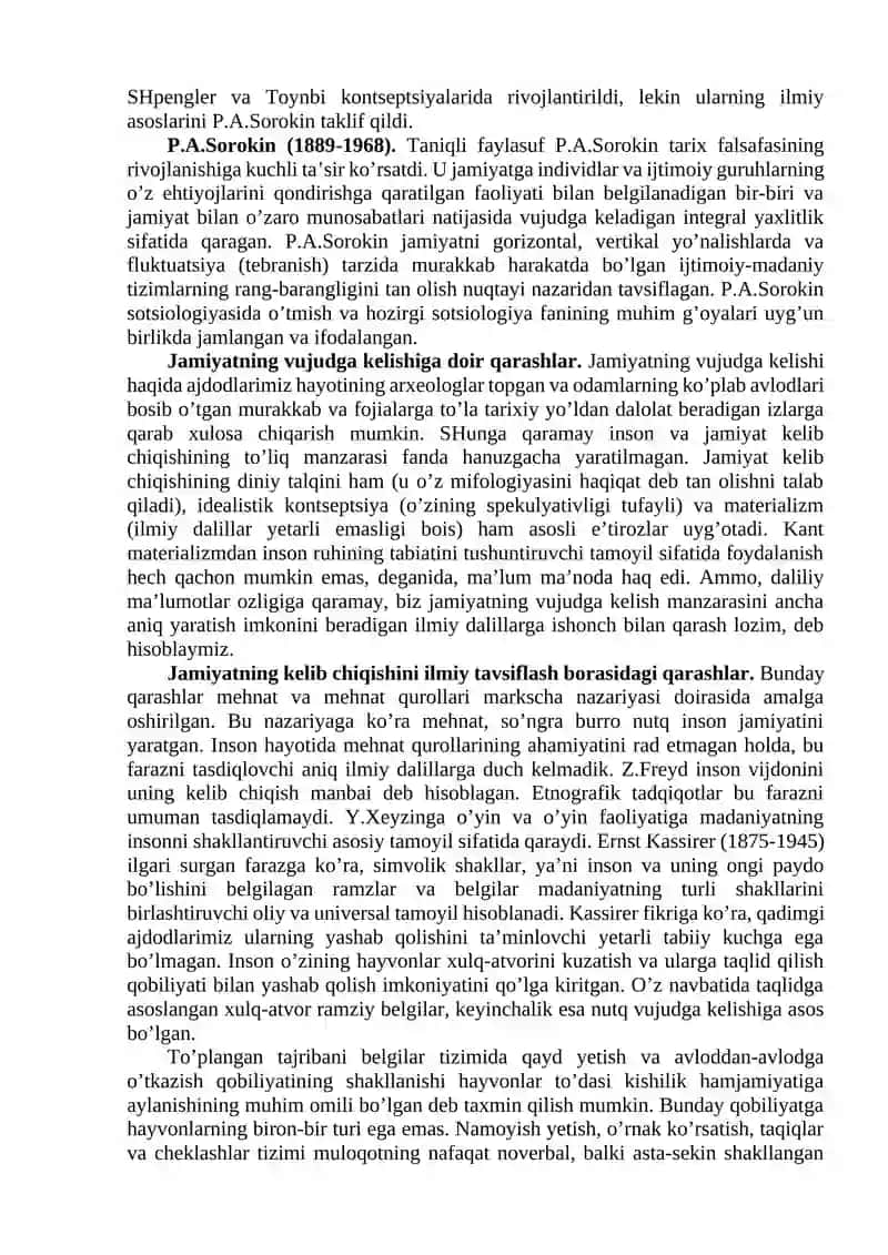 Jamiyat falsafasi 3