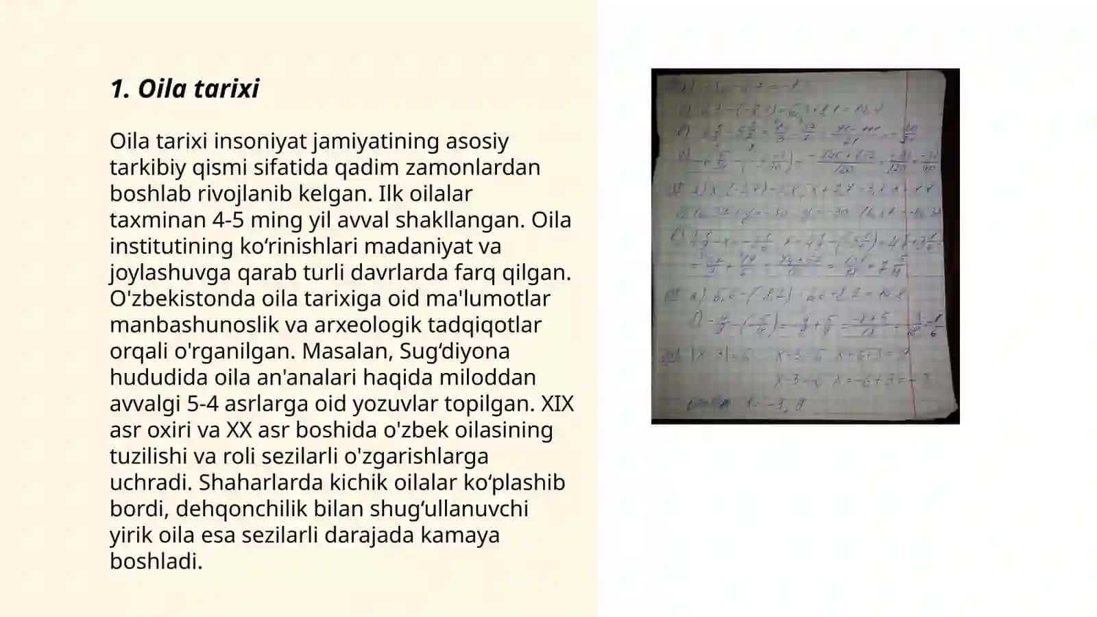 Oila tarixi 3