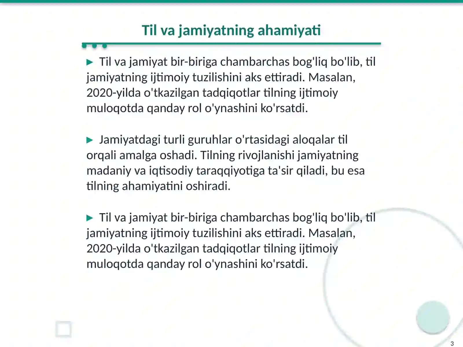 Til va Jamiyatning O'zaro Ta'siri 3