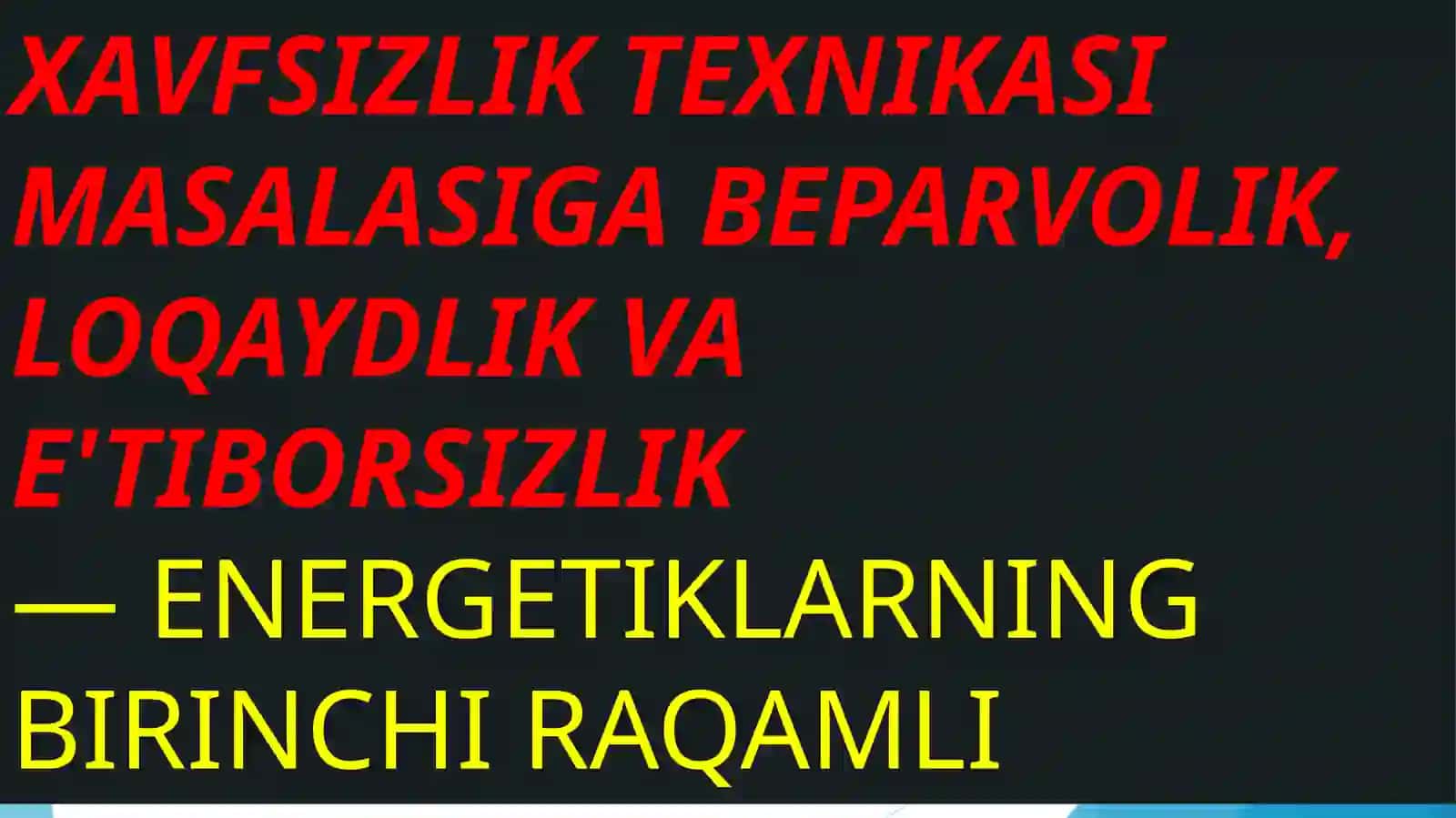 ELEKTR XAVFSIZLIGI ASOSLARI 3