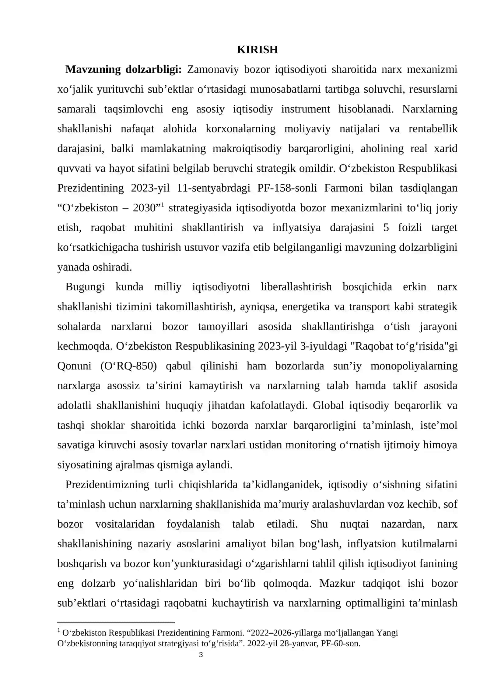 Bozor iqtisodiyoti sharoitida narxlarning shakllanishi. 3