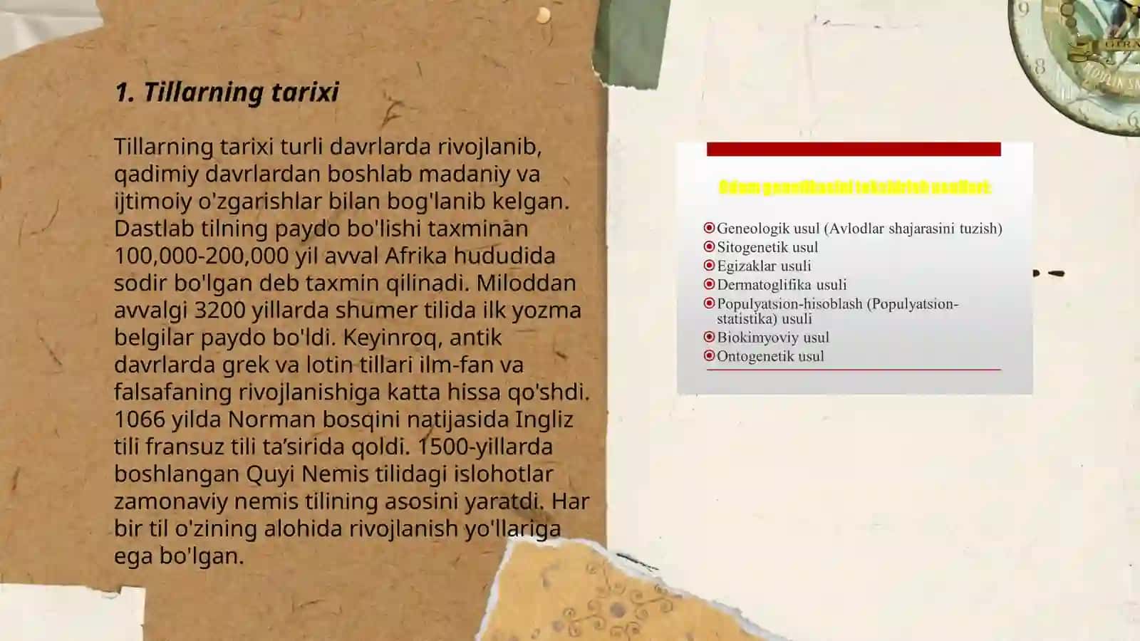 Tillarning geneologik tasnifi 3