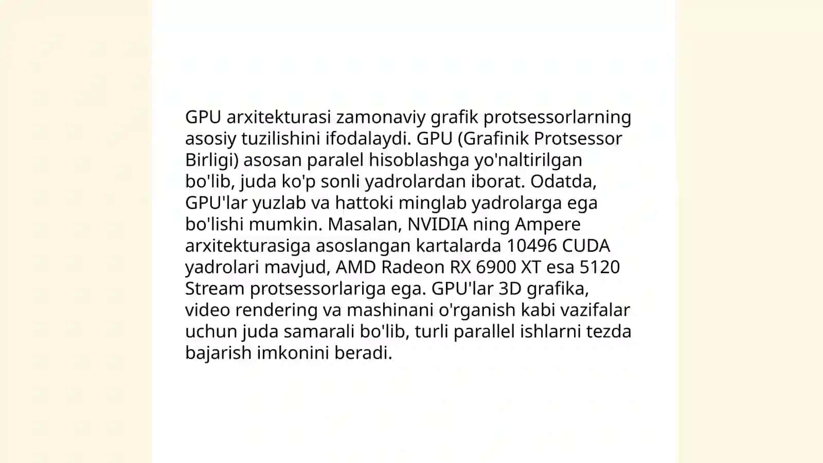 GPU VA UNING GRAFIKADA ISHLASH TAMOYILLARI 3
