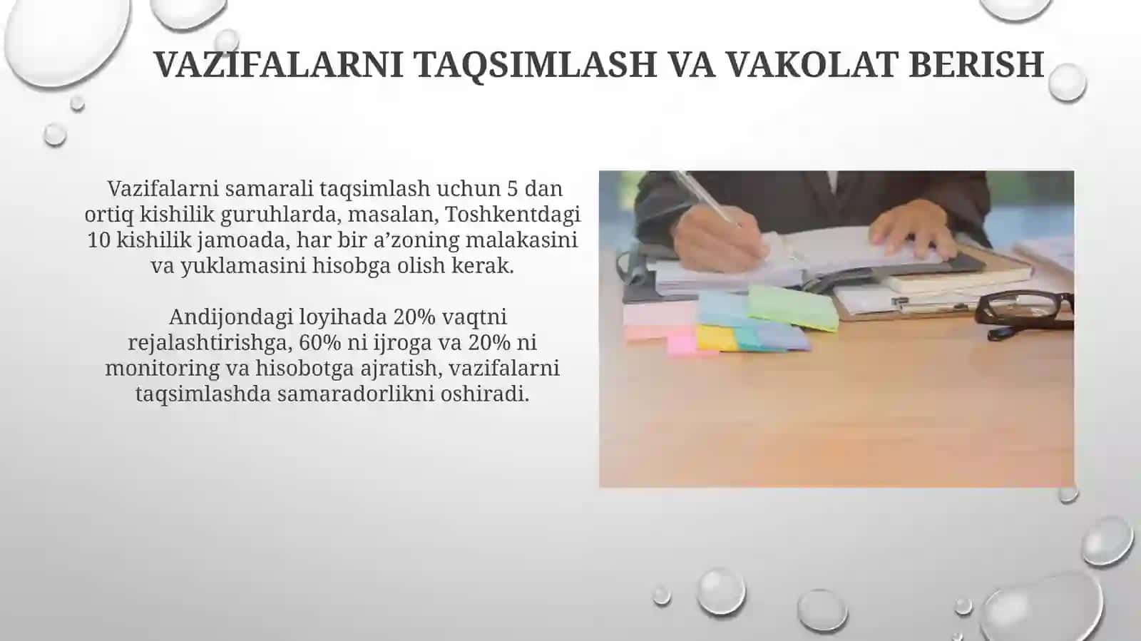 Ish o'rnini tashkillashtirishning talablarini o'rganish 3