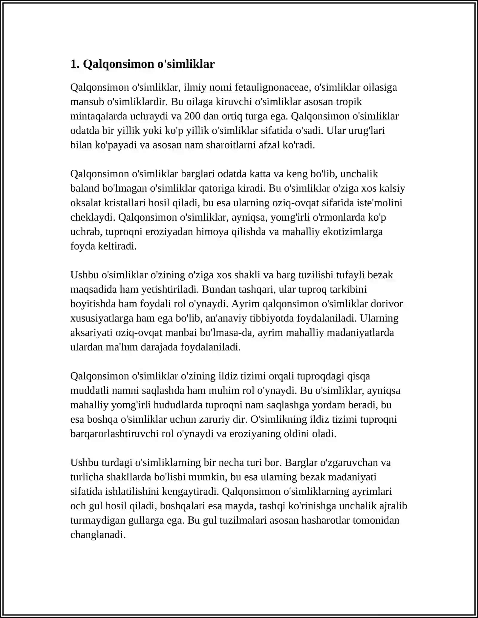 Qalqonsimon o'simliklar 3