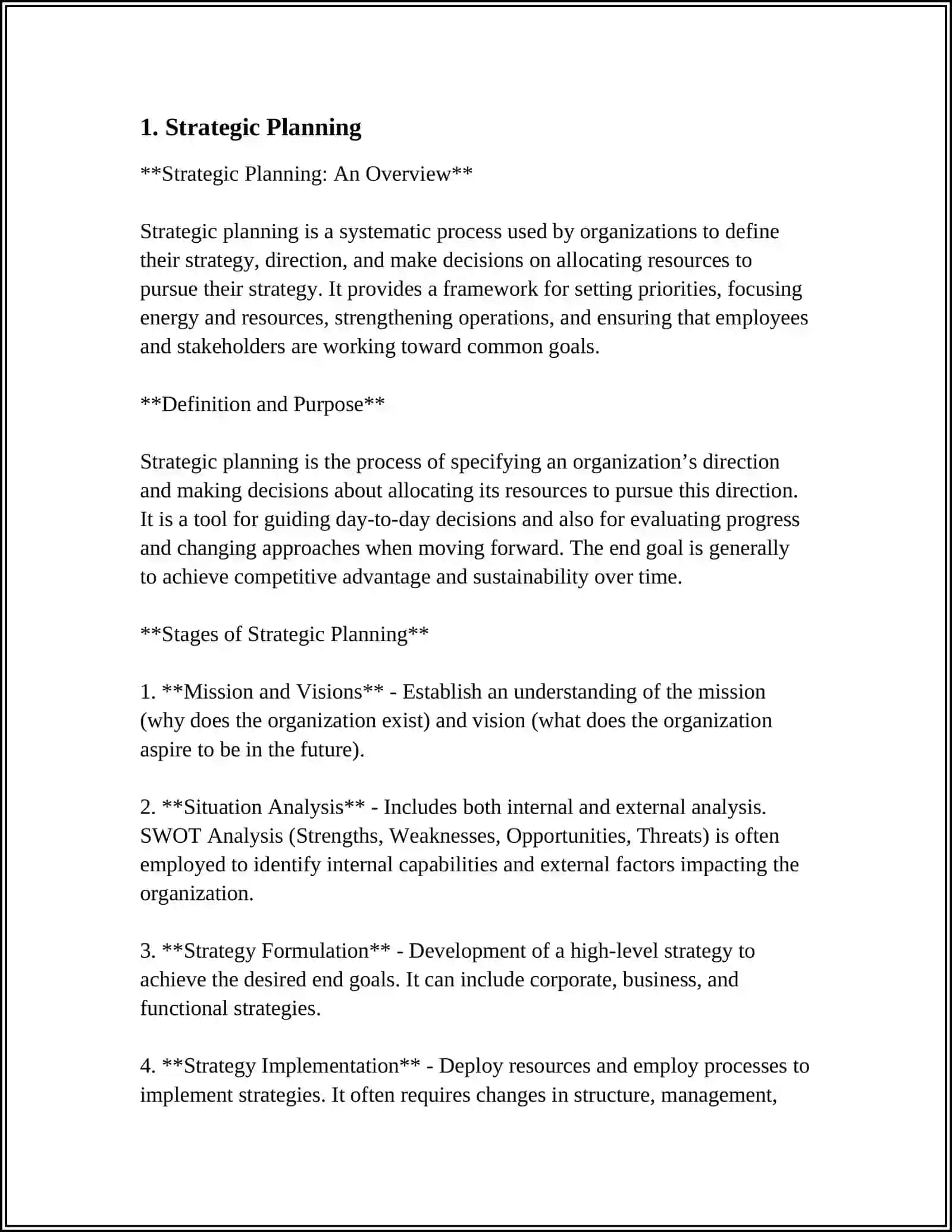 Strategic Planning 3