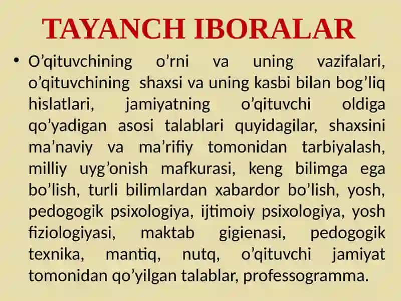 №13.BO’LG’USI O’QITUVCHI SHAXSI SIFATLARI 3