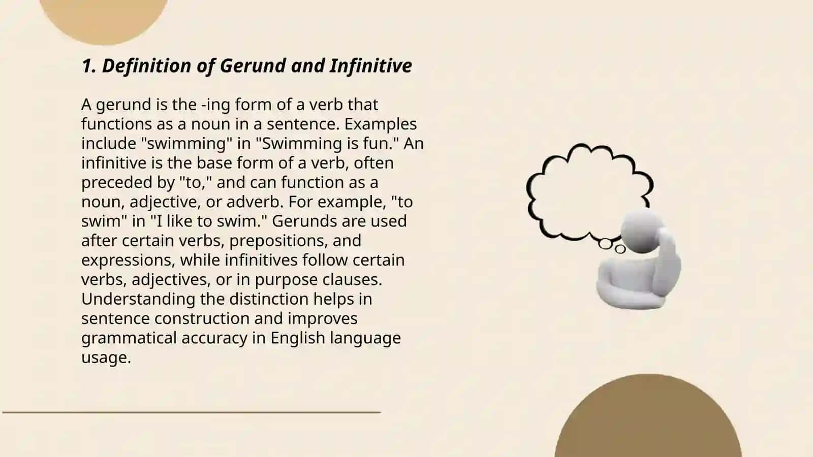 Comparison of gerund and infinitive 3