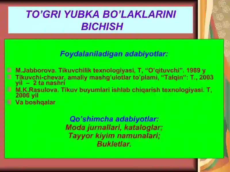 Tikuvchilik Texnologiyasi 3