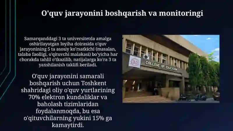 O'quv jarayonini boshqarish va monitoringi 3