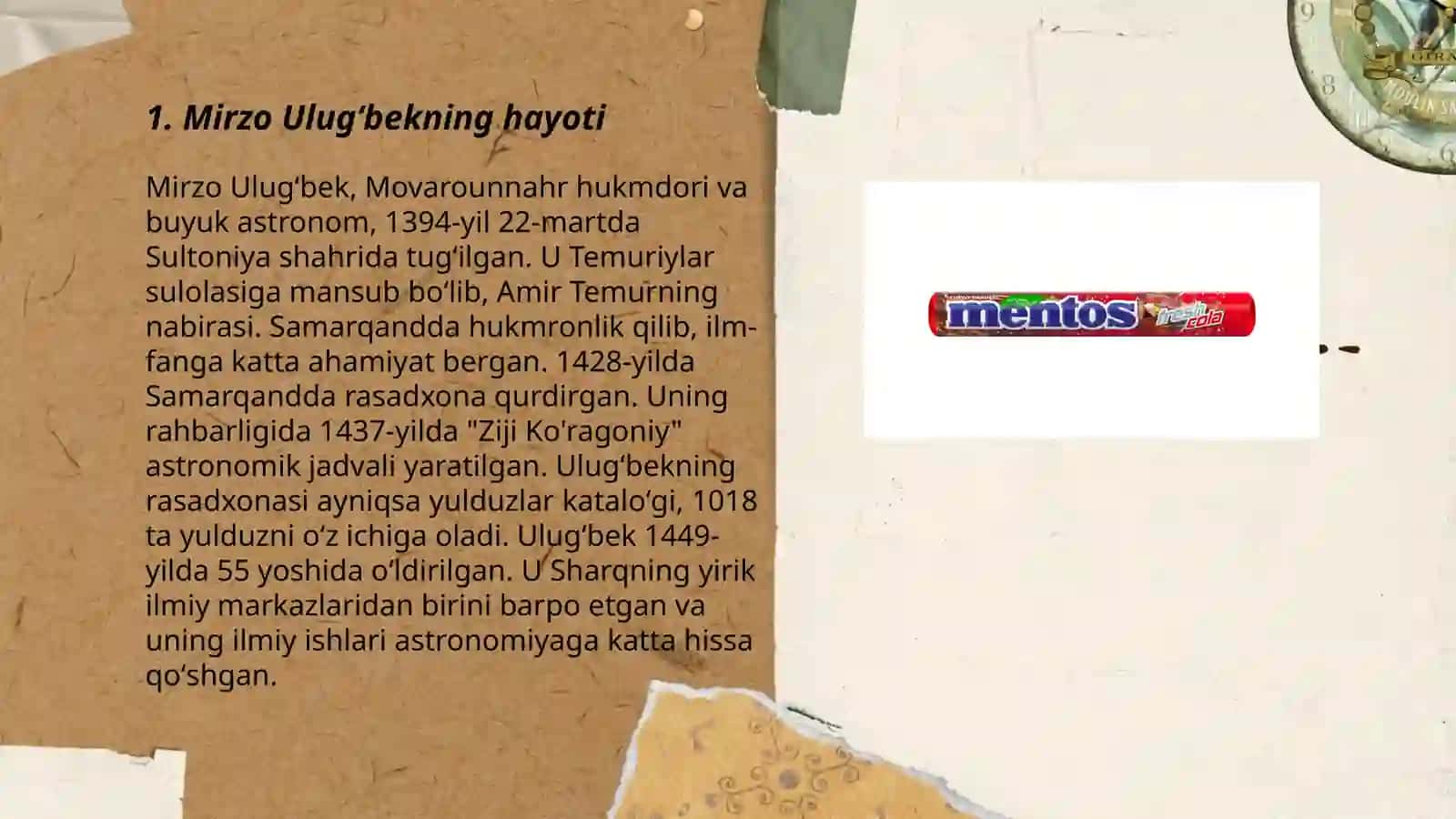 Mirzo Ulug‘bekning hayoti 3