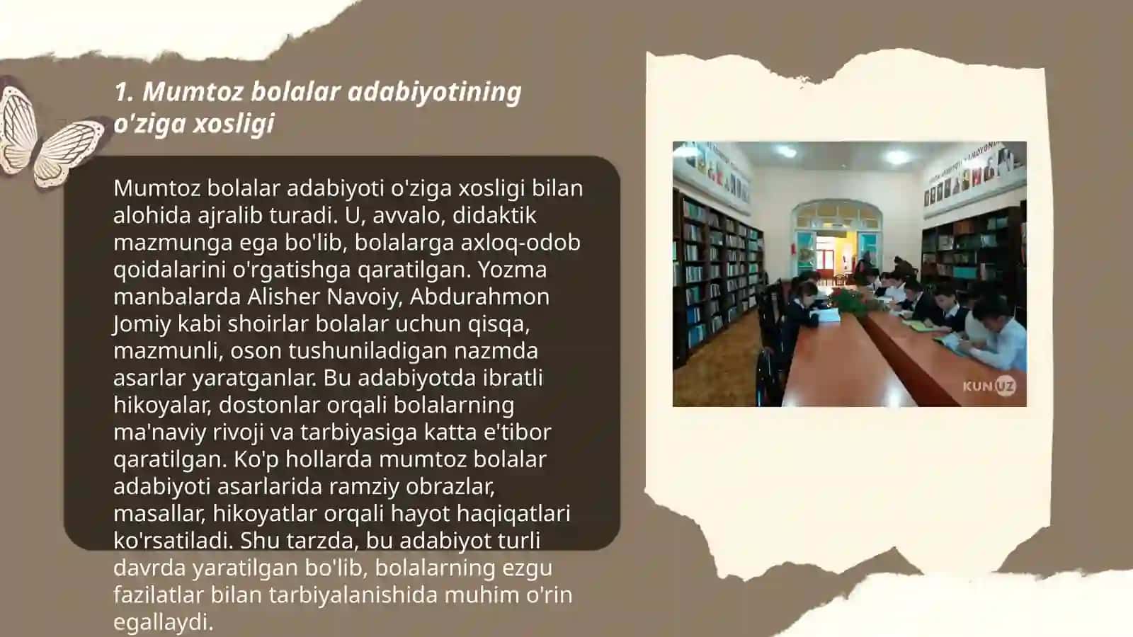 Mumtoz bolalar kitobxonligi va uning ko'rinishlari 3