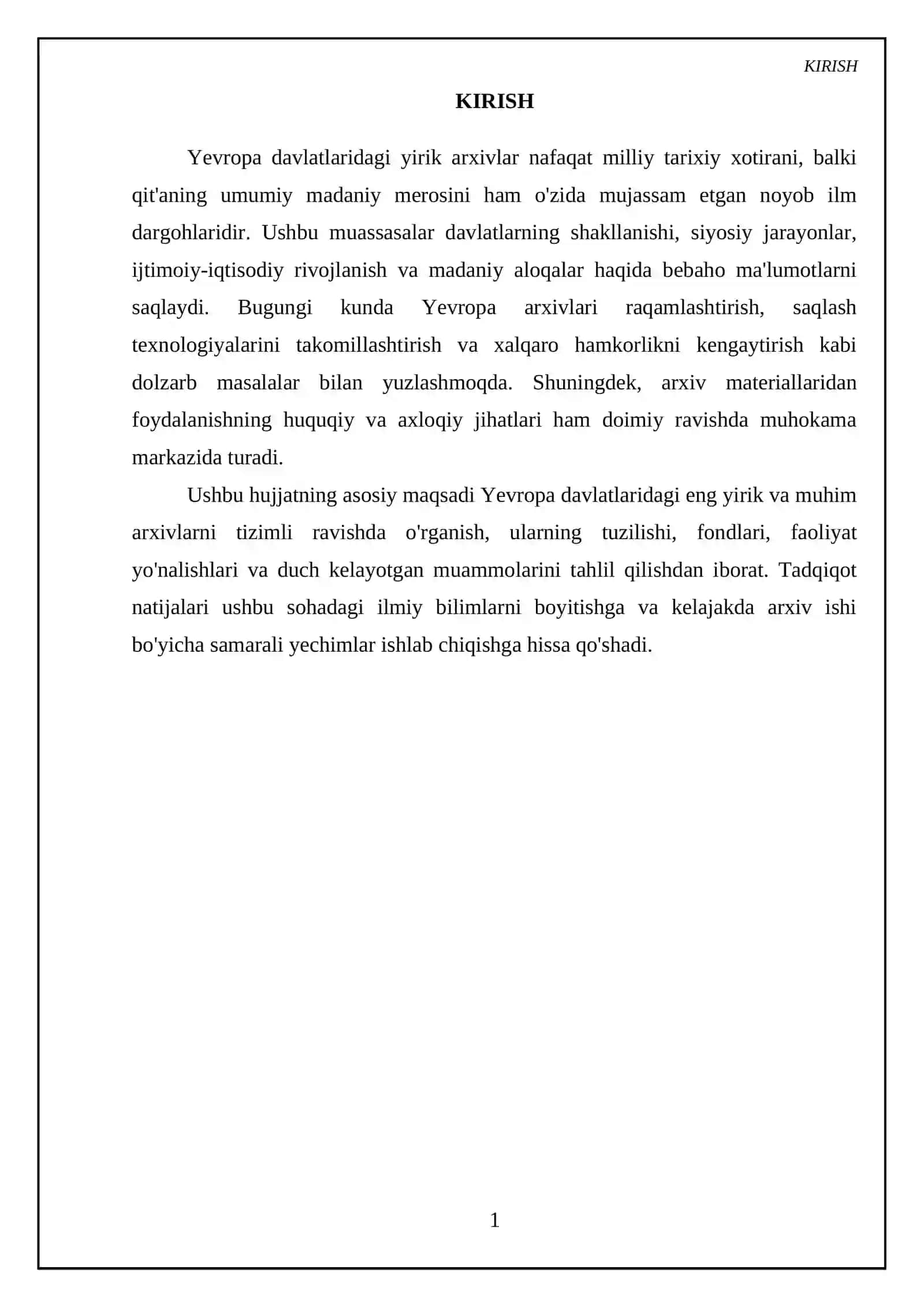 Yevropa davlatlaridagi yirik arxivlar 3