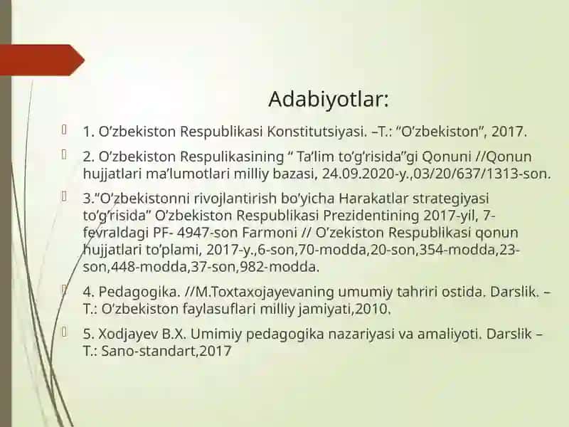 O‘zbekiston Respublikasi ta’lim sohasidagi davlat siyosati 3