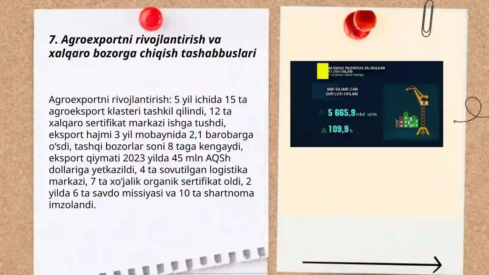 Savarqan viloyatini oxirgi 5 yillik ishlari 3
