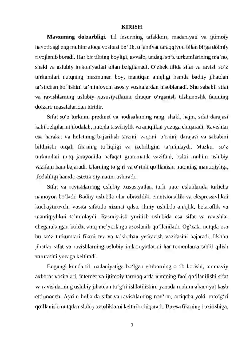 SIFAT VA RAVISHLARNING USLUBIY XUSUSIYATLARI 3