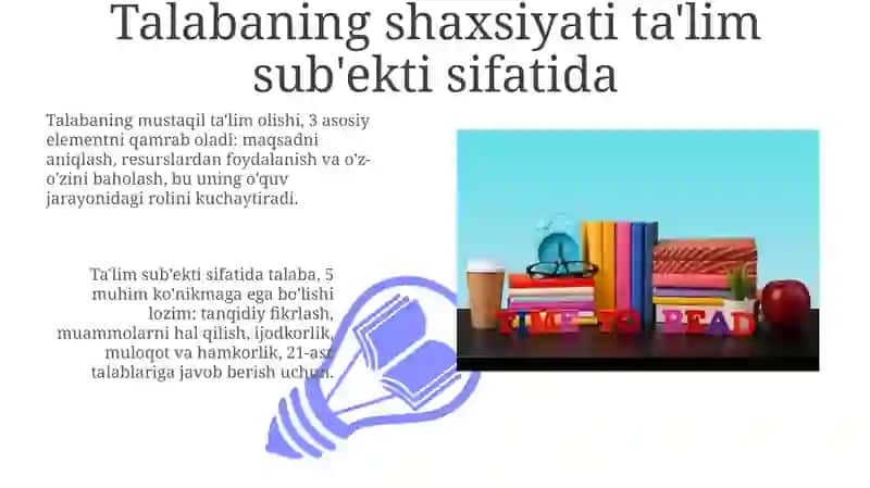 Oʻquvchi shaxsi tarbiyasi obyekti va subyekti 3