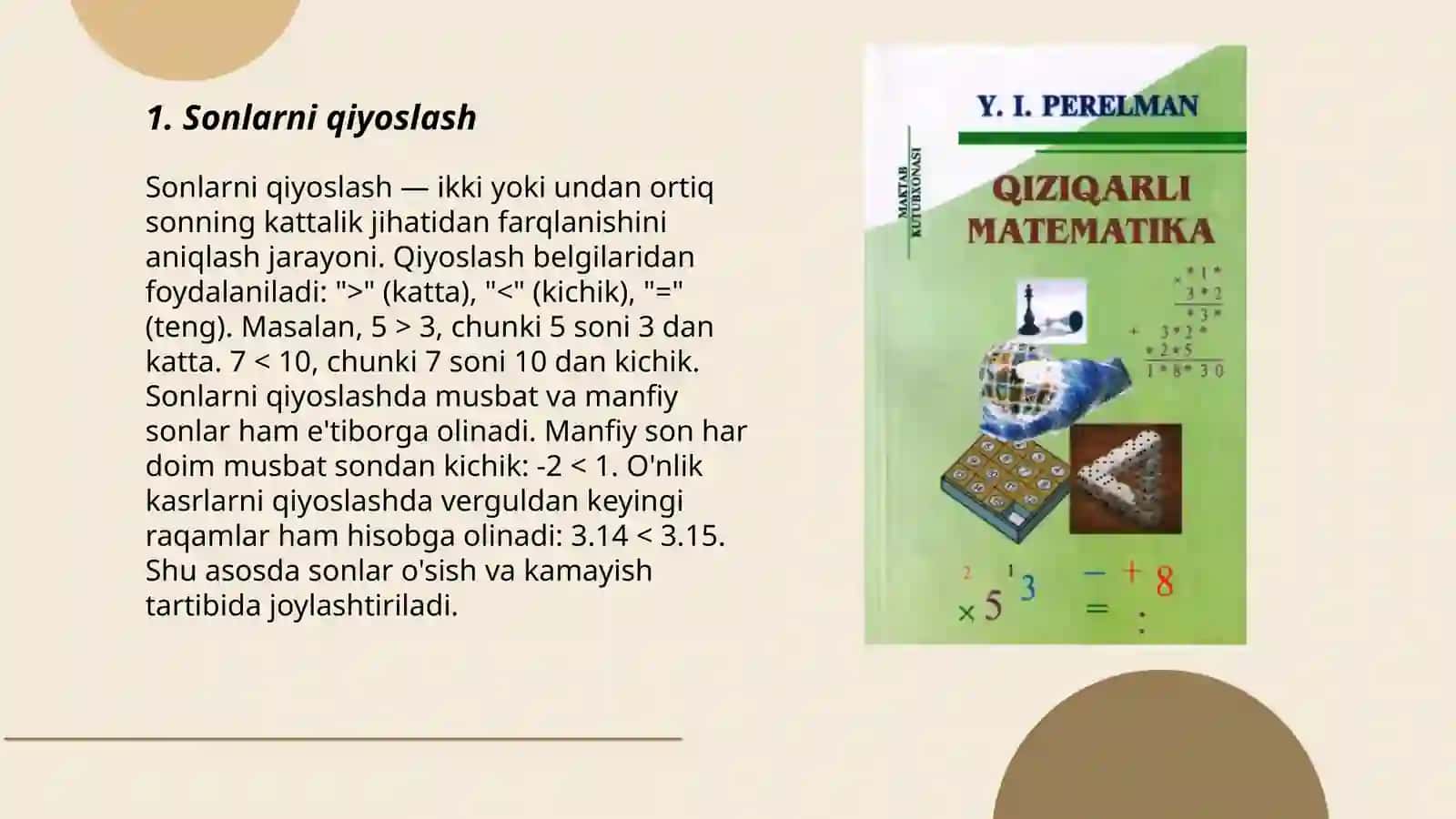 Ikkinchi sinf matematikadarsligining tahlili 3
