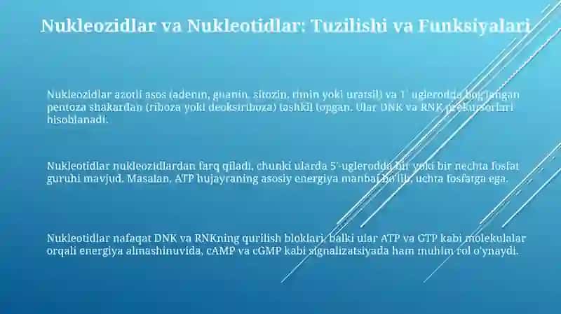 Nukleozidlar va Nukleotidlar 3