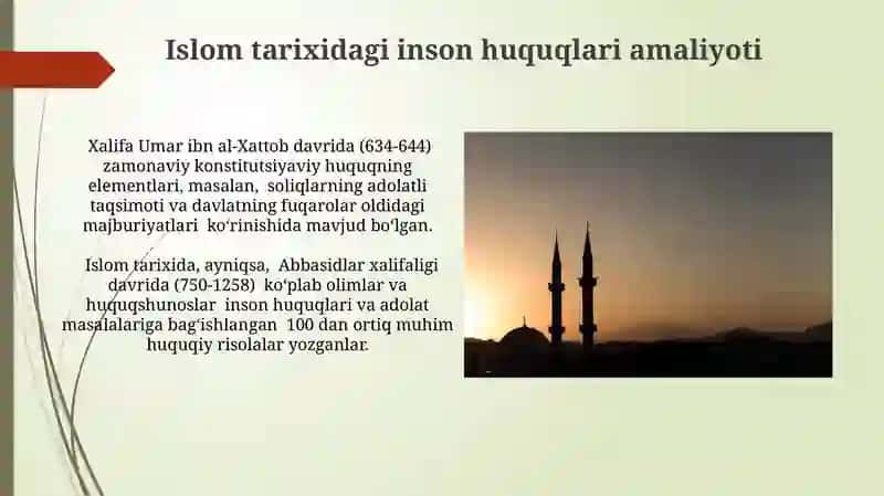 Islomda inson huquqlari va adolat 3