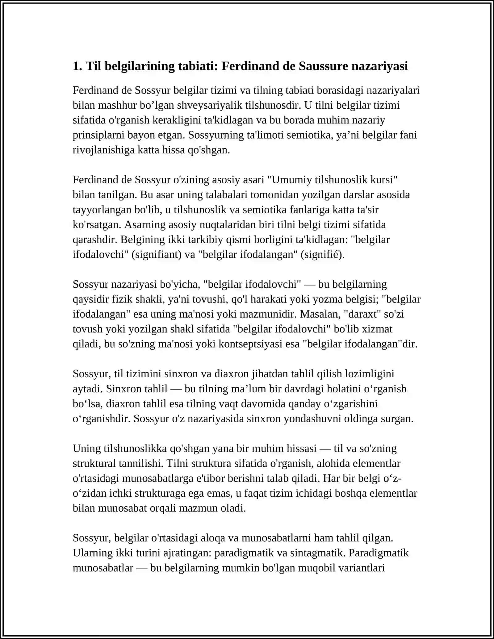 Tilshunoslik va Semiotika 3