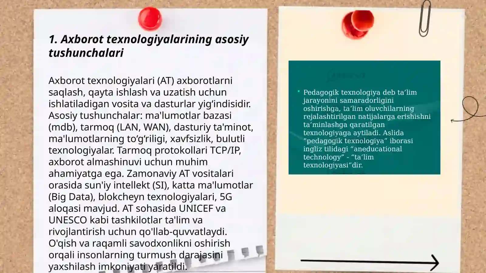 Axborot texnologiyalarini kasbiy faoliyatda qoʻllash(ECTS) 3