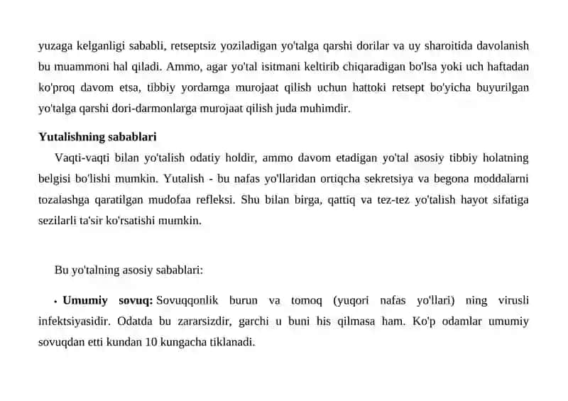 Yo'talga qarshi dorilar 3