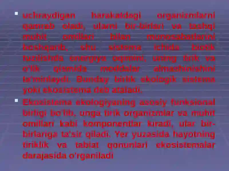 Ekotizimlar 3