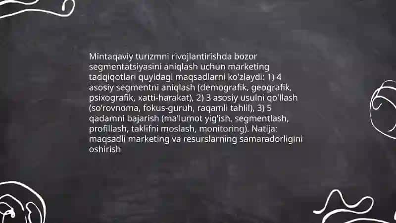 Mintaqaviy turizmni rivojlantirishda marketing tadqiqotlaridan foydalanish 3