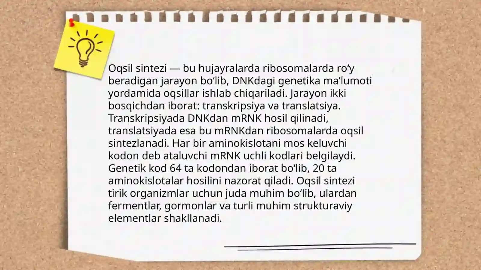 Oqsil sintezi 3