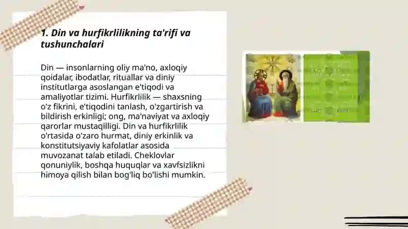 Din va hurfikrlilik 3