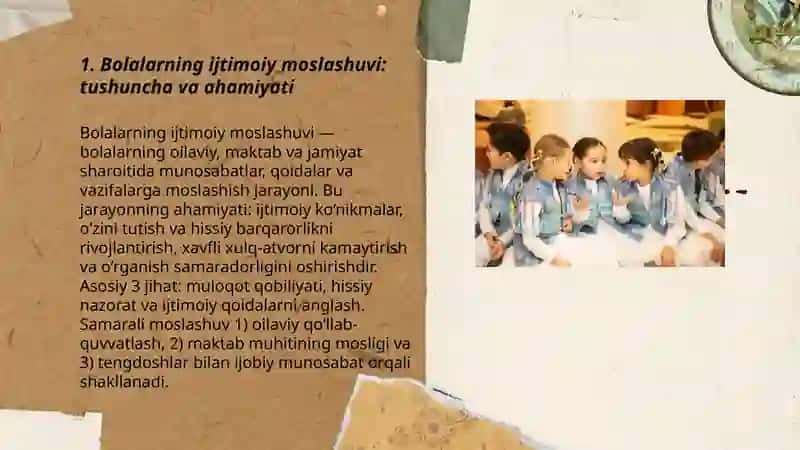 Bolalarning ijtimoiy moslashuvi 3