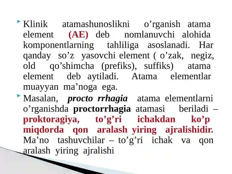 Кlinik terminologiyaga kirish 3