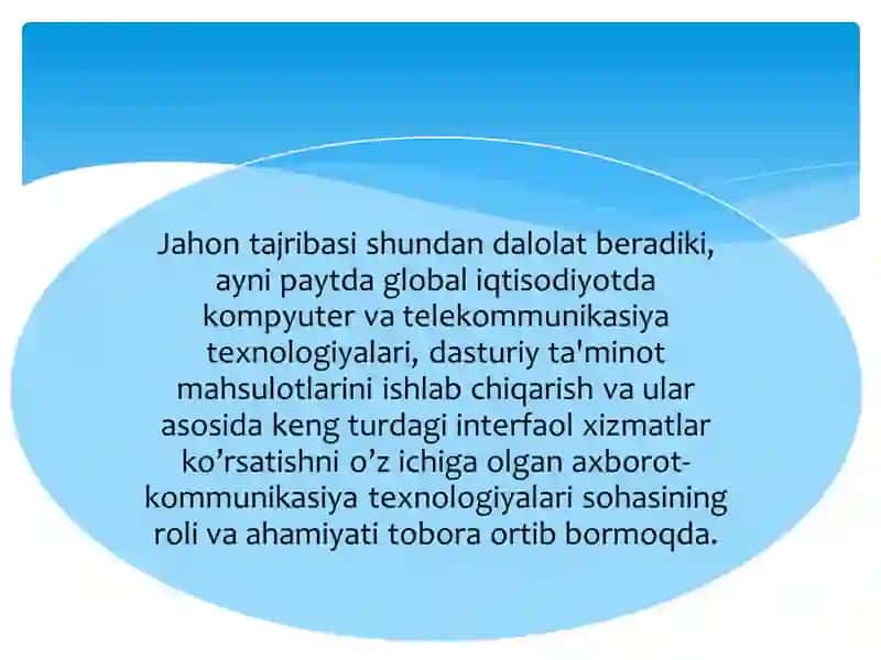 Axborot-kommunikatsiya texnologiyalari 3