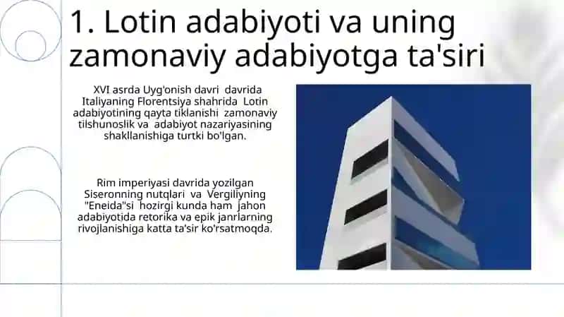 Zamonaviy tillarda lotinshunoslik 3