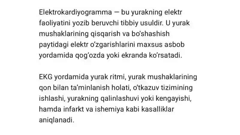 EKG va EKGni yozib olish 3