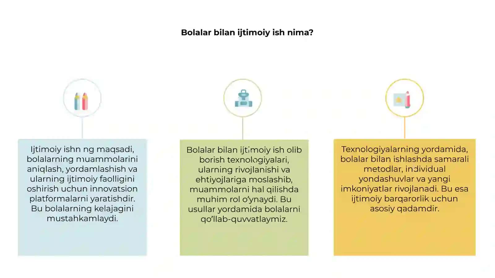 Bolalar bilan ijtimoiy ish olib borish texnalogiyalari 3