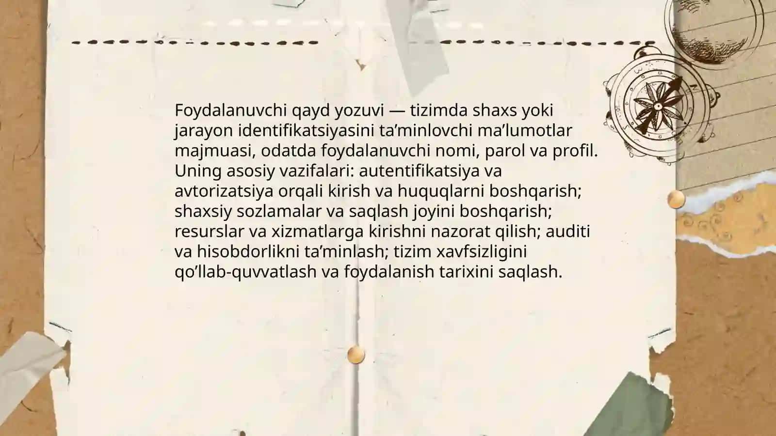 Qayd Yozuvi va Parollar Siyosati 3