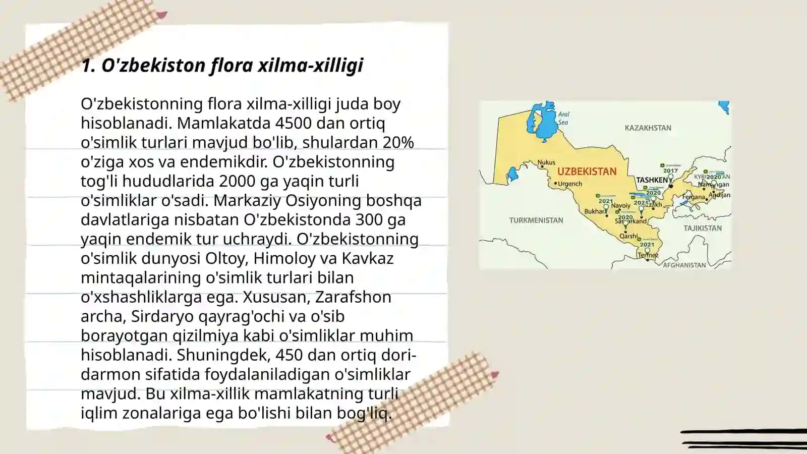 O'zbekistonning o'simliklar dunyosi 3