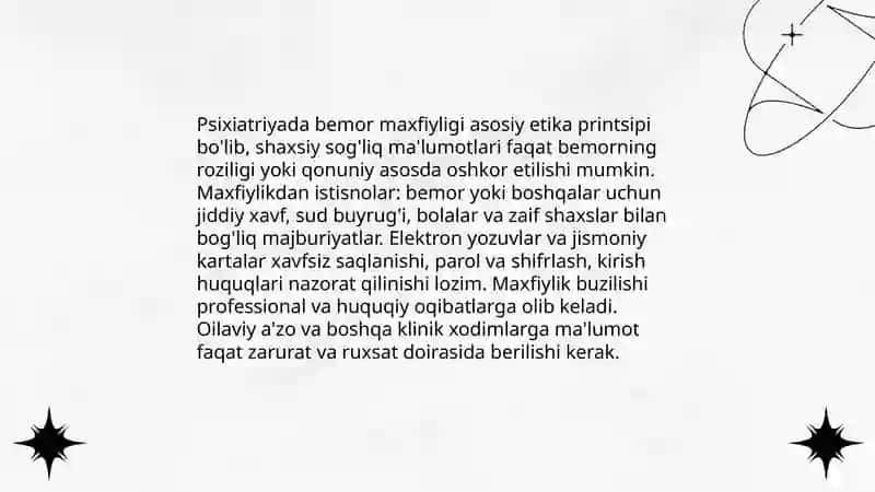Psixiatriyada etika. Stigma 3