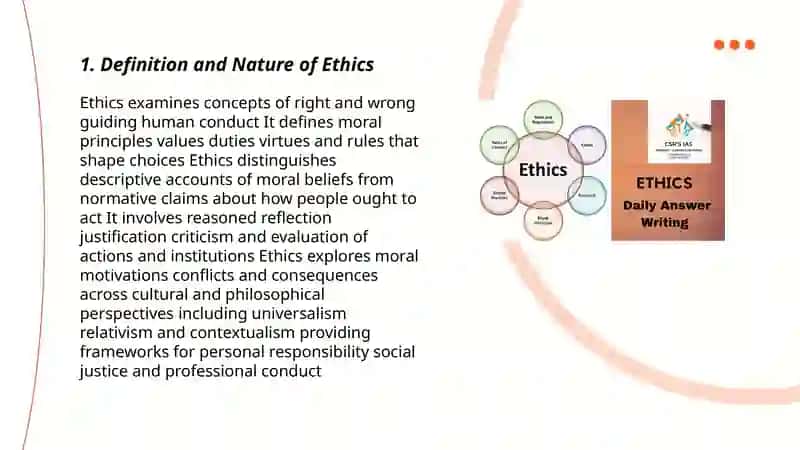 The Essence and Significance of Ethics 3