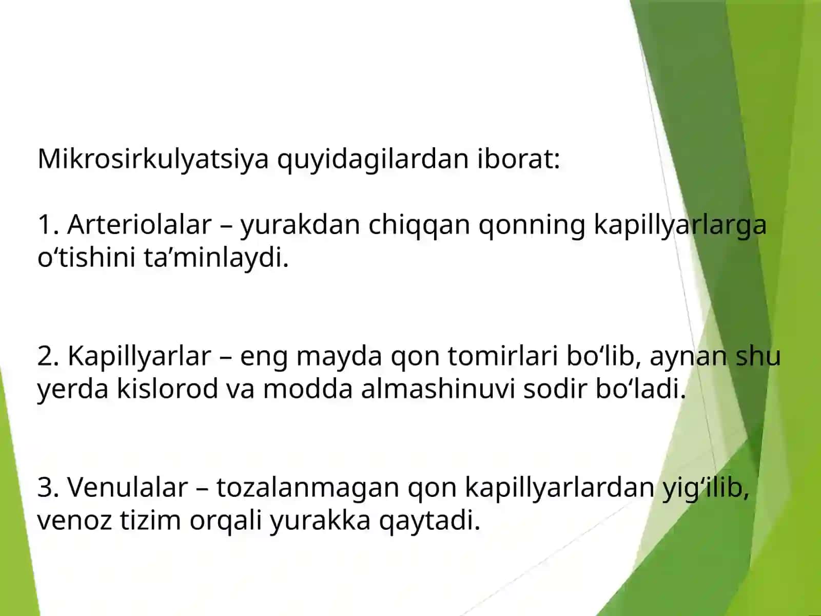 MIKROSIRKULYATSIYA HAQIDA TUSHUNCHA 3