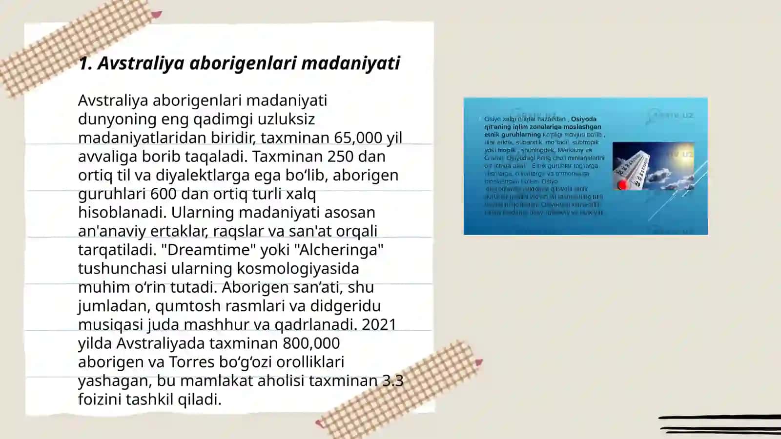 Avstraliya va Okeaniya xalqlari etnologiyasi 3