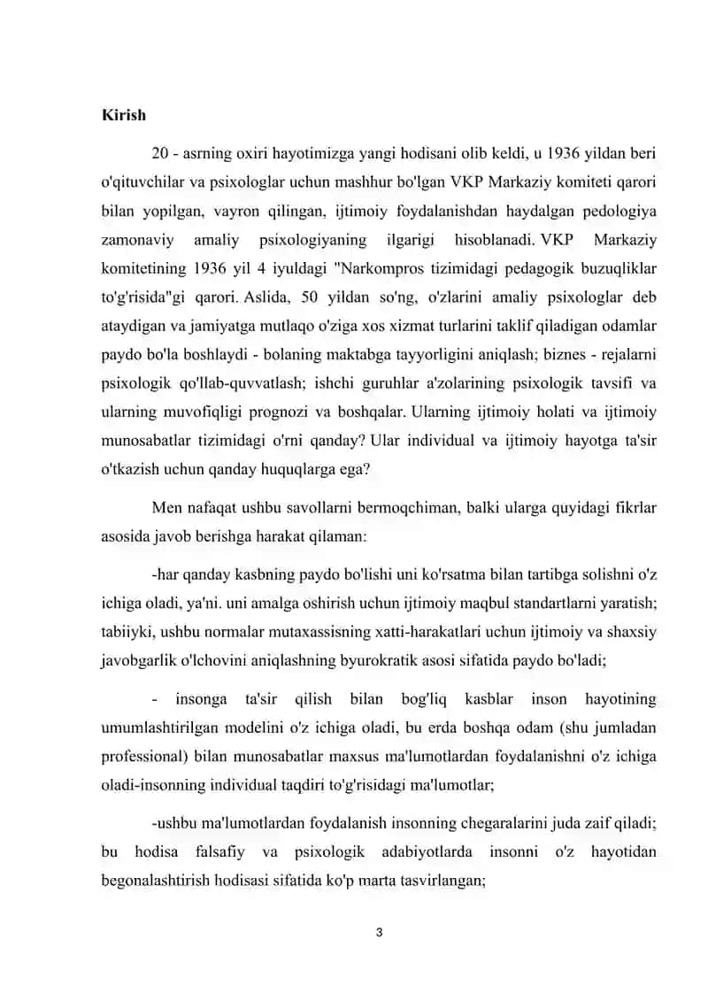 Psixologik xizmat tuzilishi va uni boshqarish 3