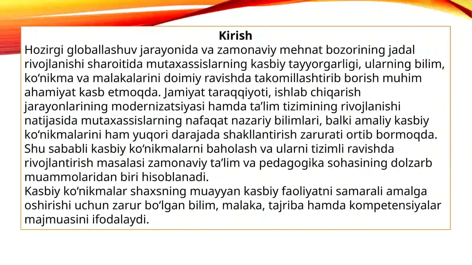 Kasbiy koʻnikmalarni baholash va rivojlantirish strategiyalari . 3
