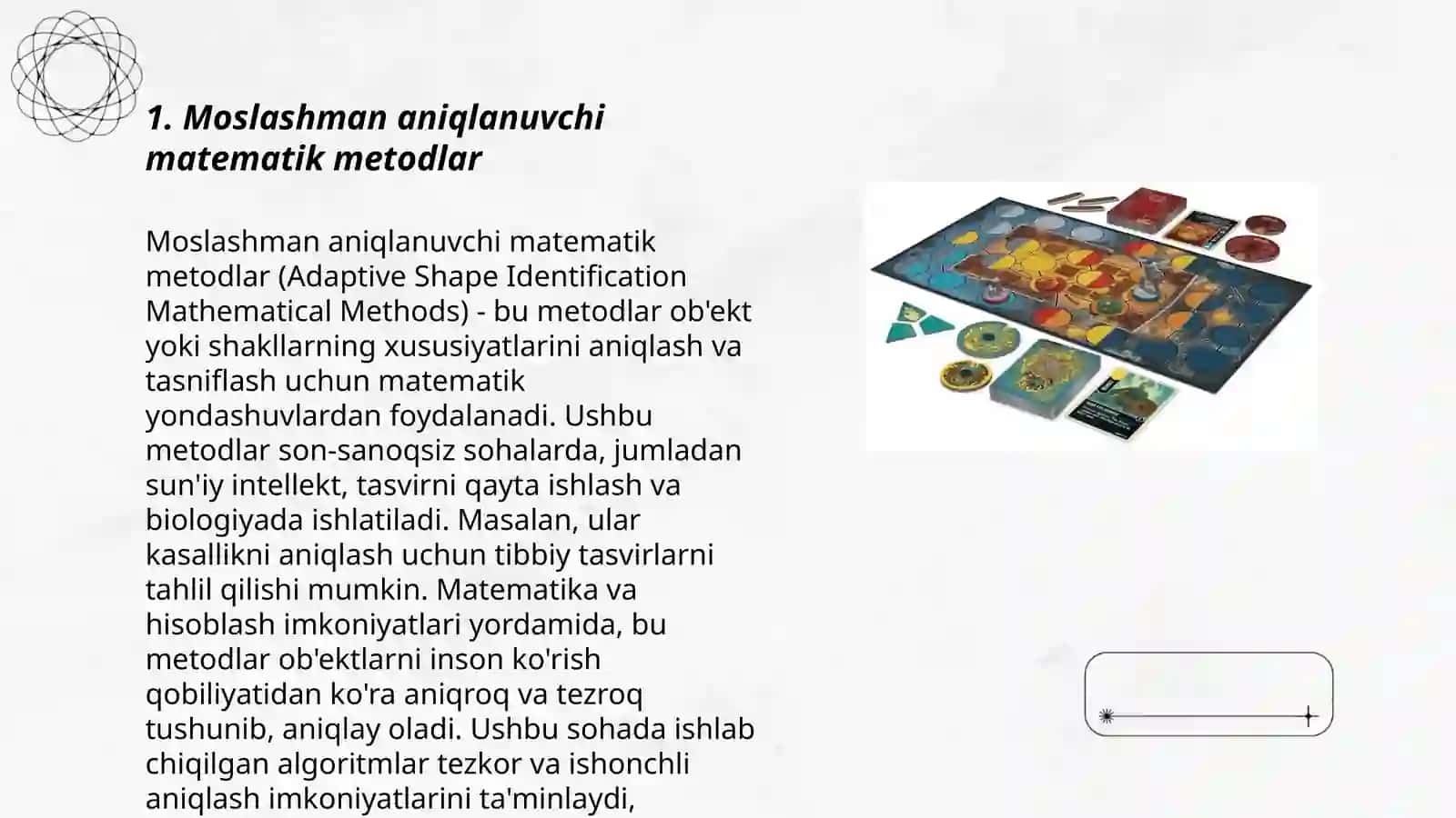 Moslashman aniqlanuvchi matematik metodlar 3
