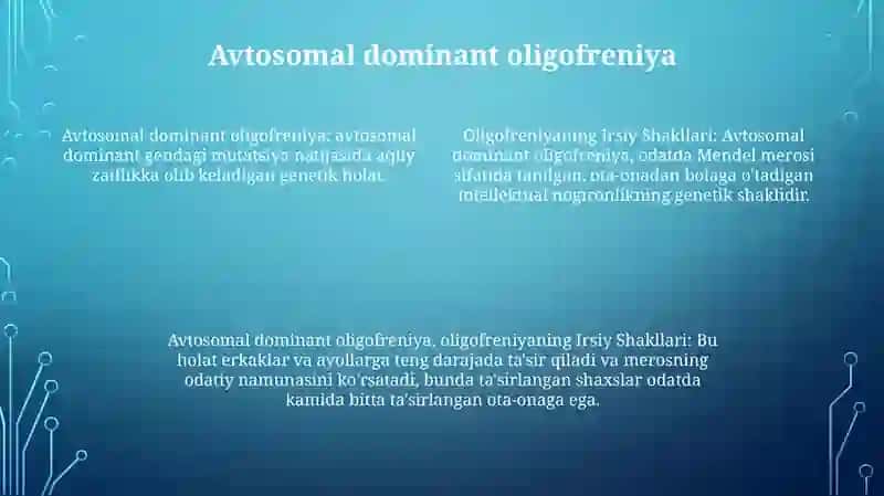Oligofreniyaning Irsiy Shakllari 3